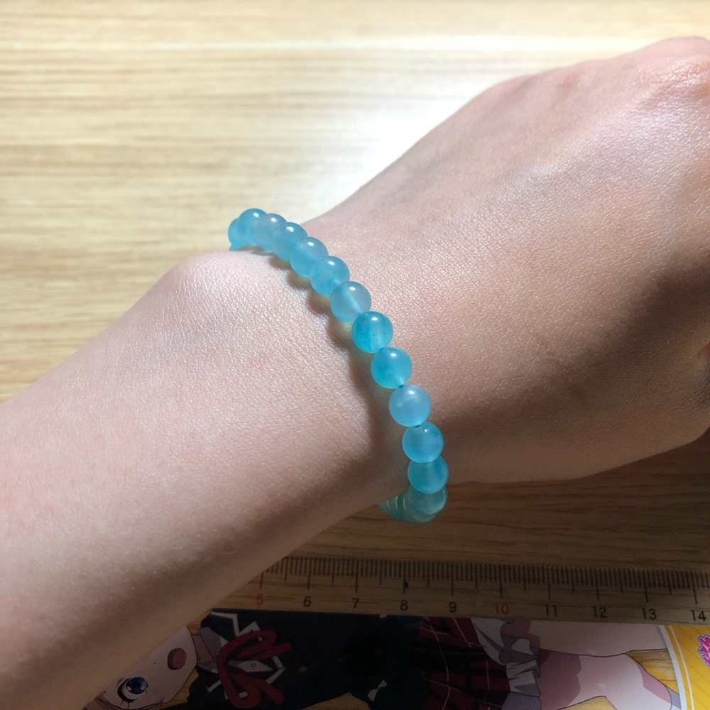 Natural ice Amazonite crystal bracelet